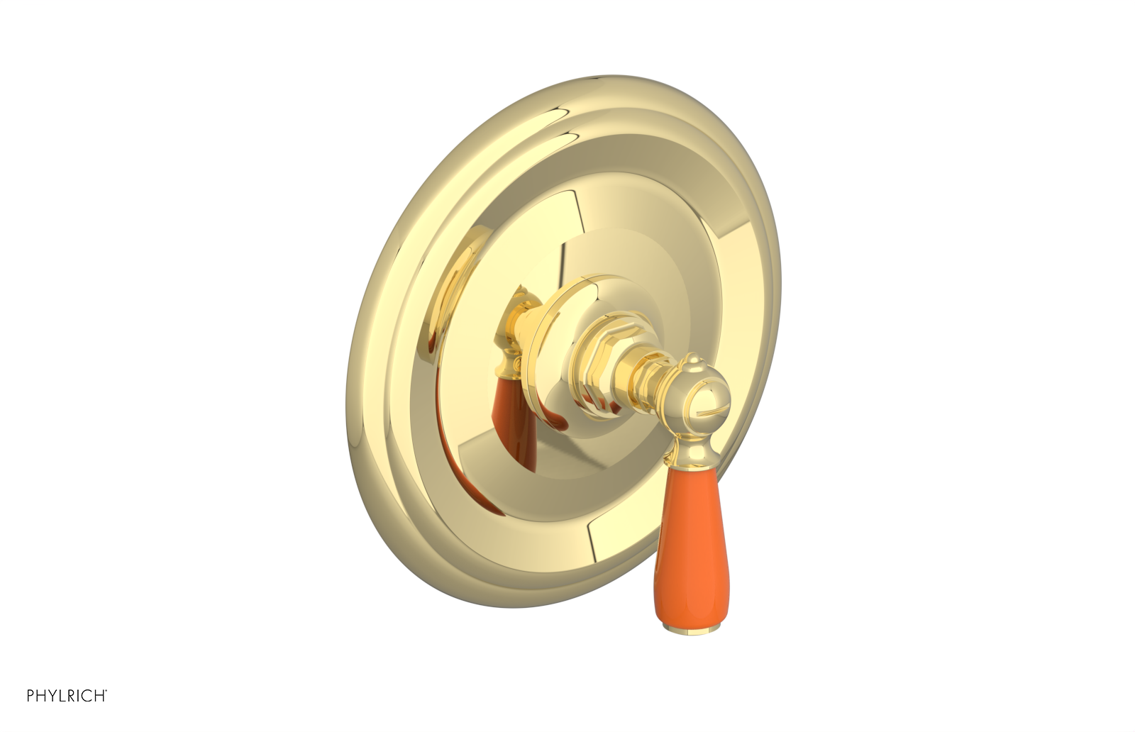 JAMESTOWN - Pressure Balance Shower Plate & Handle Trim with "Orange" Accents 4-735