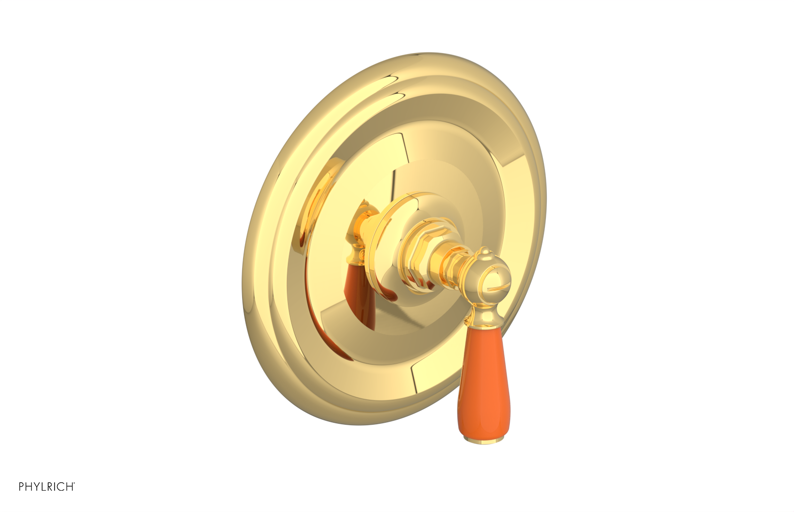 JAMESTOWN - Thermostatic Shower Trim - Lever Handle with "Orange" Accents 4-735