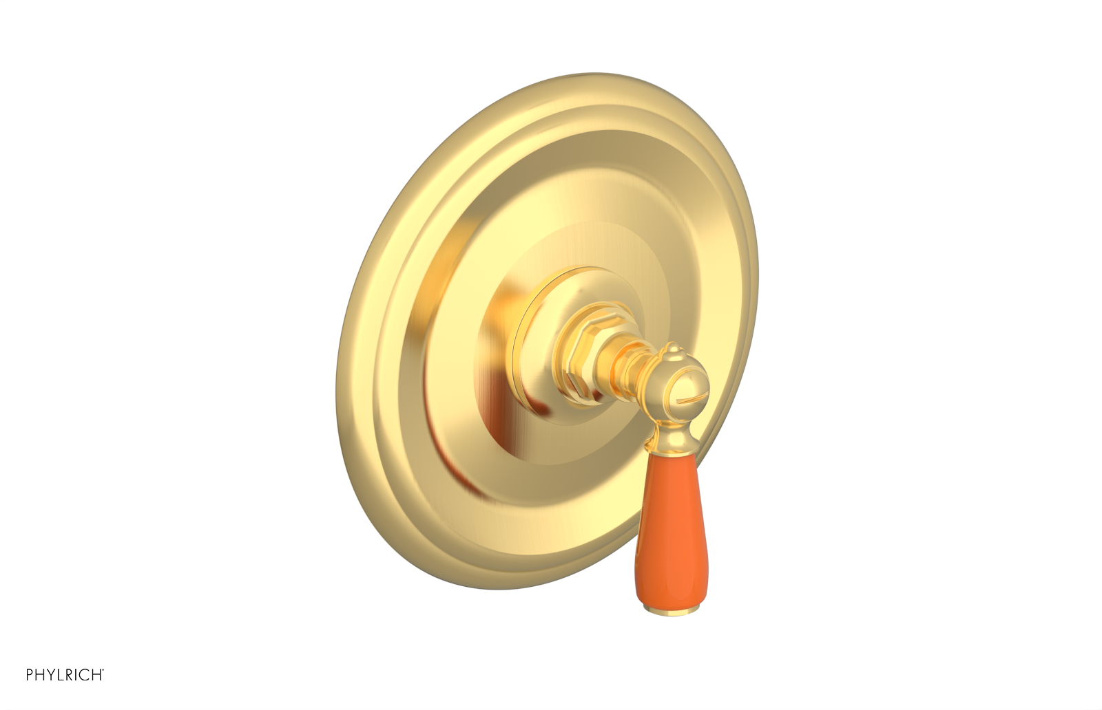 JAMESTOWN - Thermostatic Shower Trim - Lever Handle with "Orange" Accents 4-735