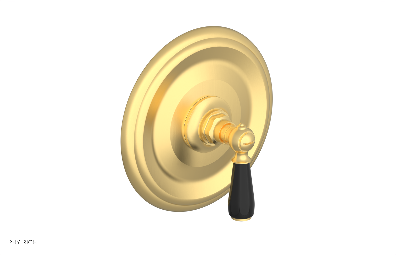 JAMESTOWN - Thermostatic Shower Trim - Lever Handle with "Black" Accents 4-735