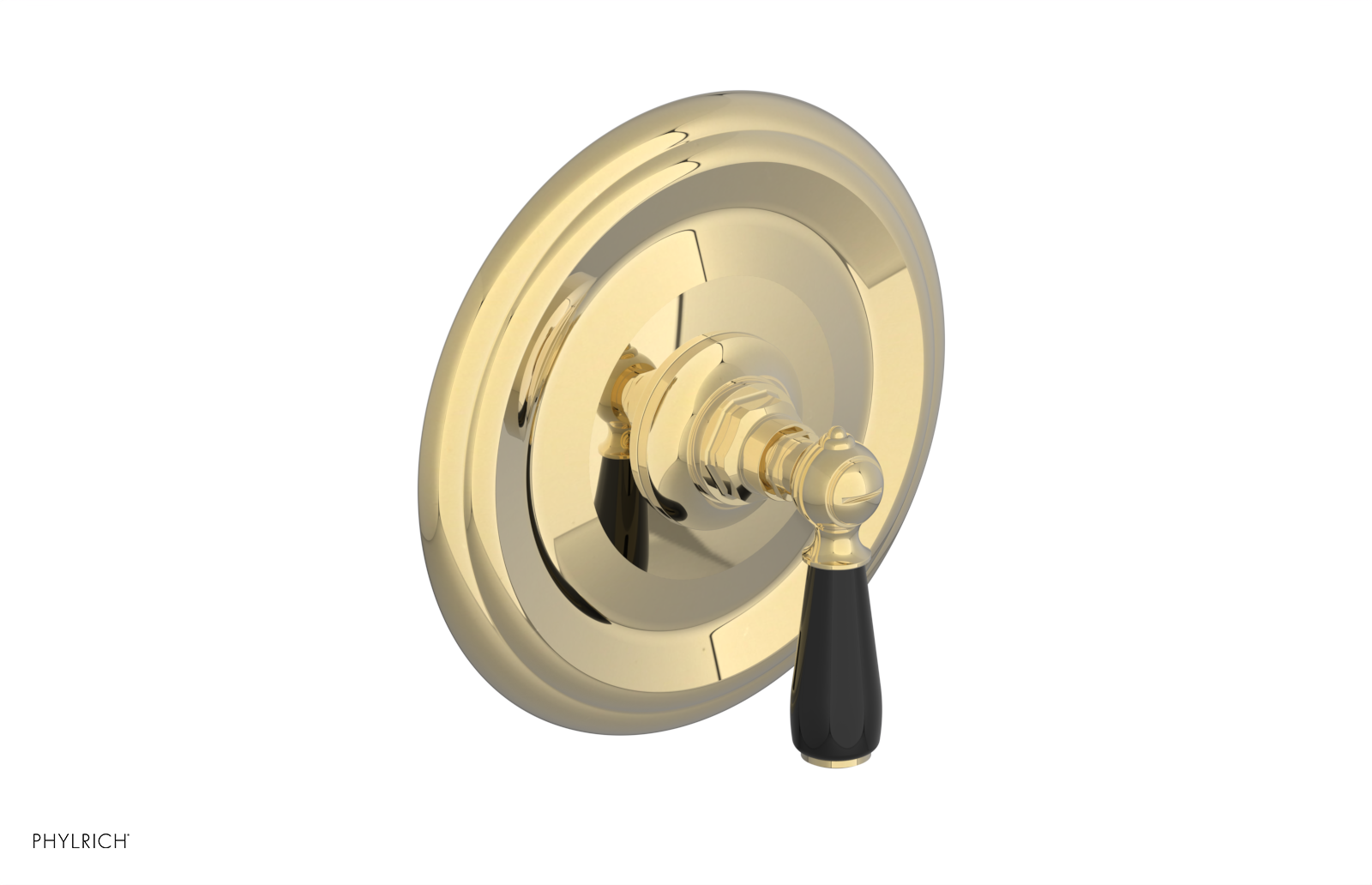 JAMESTOWN - Thermostatic Shower Trim - Lever Handle with "Black" Accents 4-735