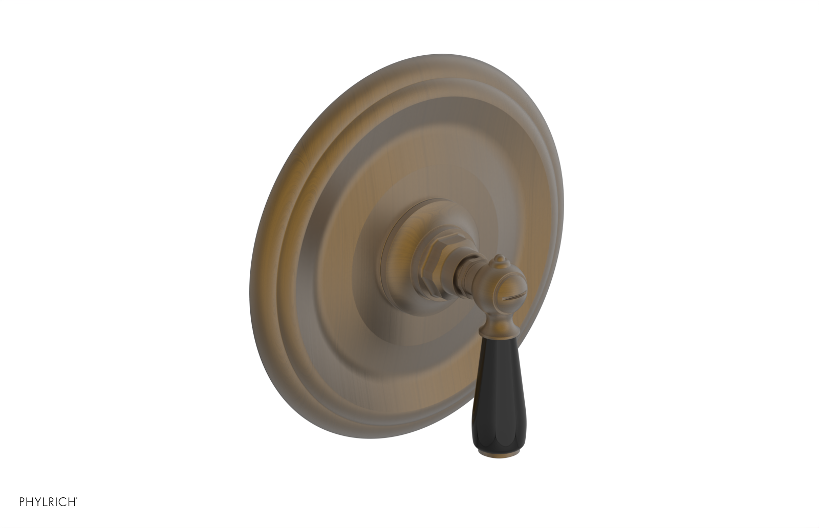 JAMESTOWN - Thermostatic Shower Trim - Lever Handle with "Black" Accents 4-735