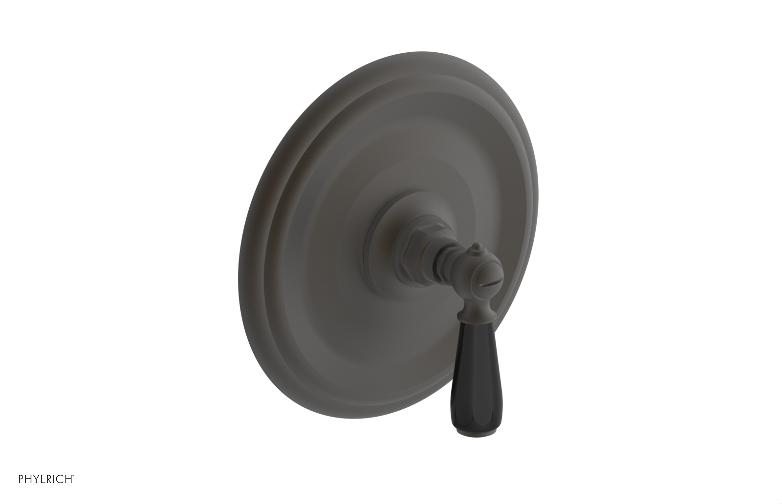 JAMESTOWN - Thermostatic Shower Trim - Lever Handle with "Black" Accents 4-735