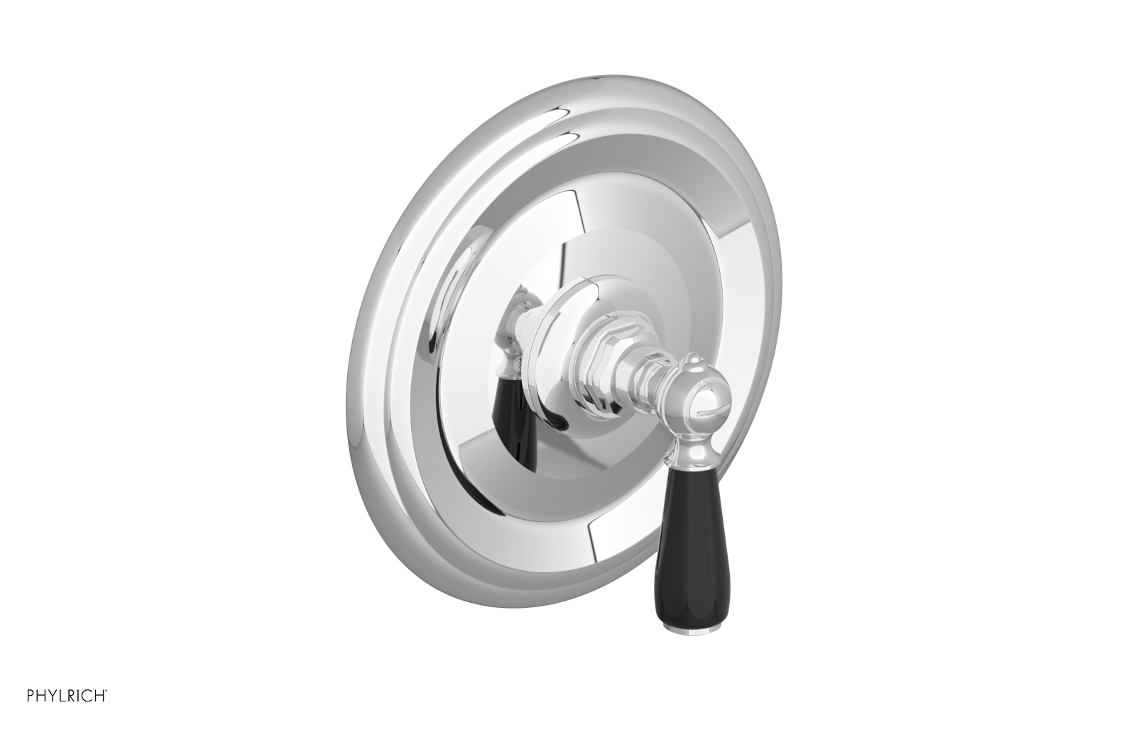 JAMESTOWN - Thermostatic Shower Trim - Lever Handle with "Black" Accents 4-735