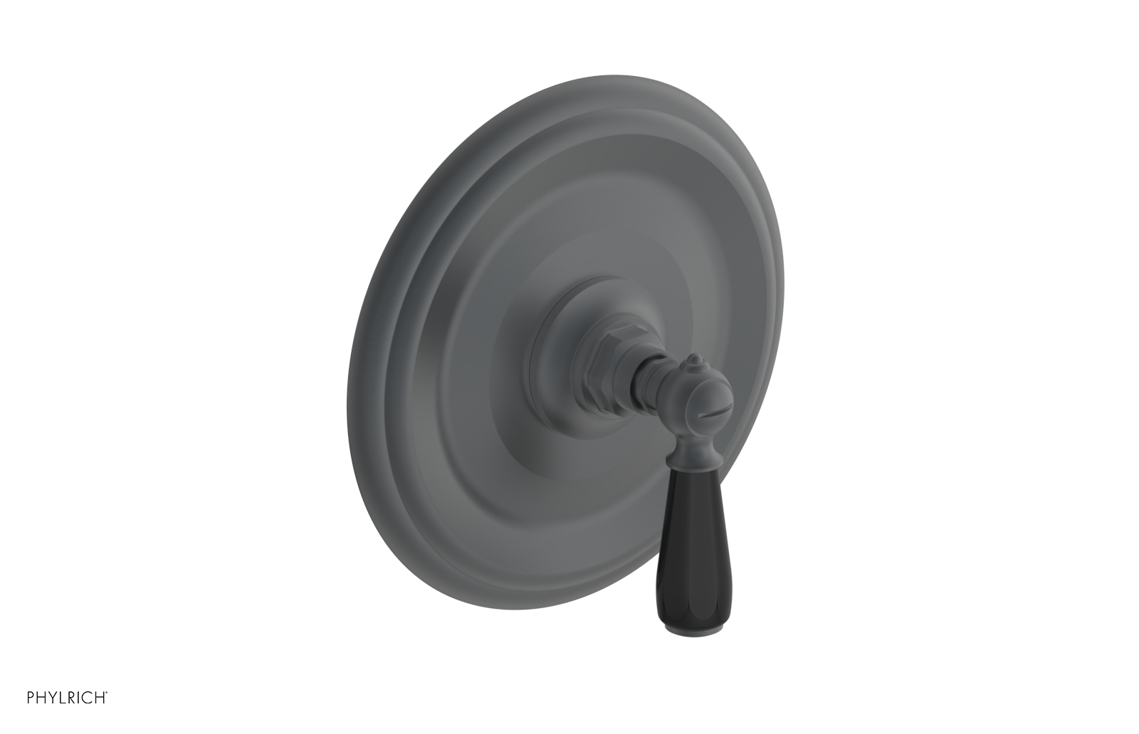 JAMESTOWN - Thermostatic Shower Trim - Lever Handle with "Black" Accents 4-735