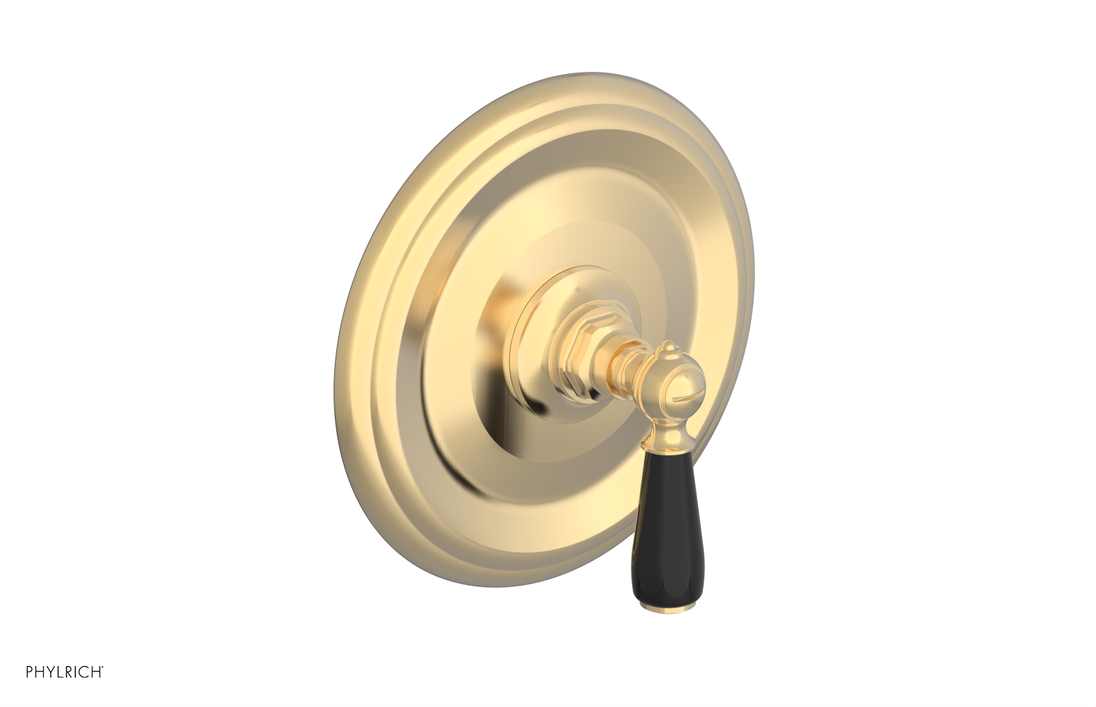 JAMESTOWN - Thermostatic Shower Trim - Lever Handle with "Black" Accents 4-735