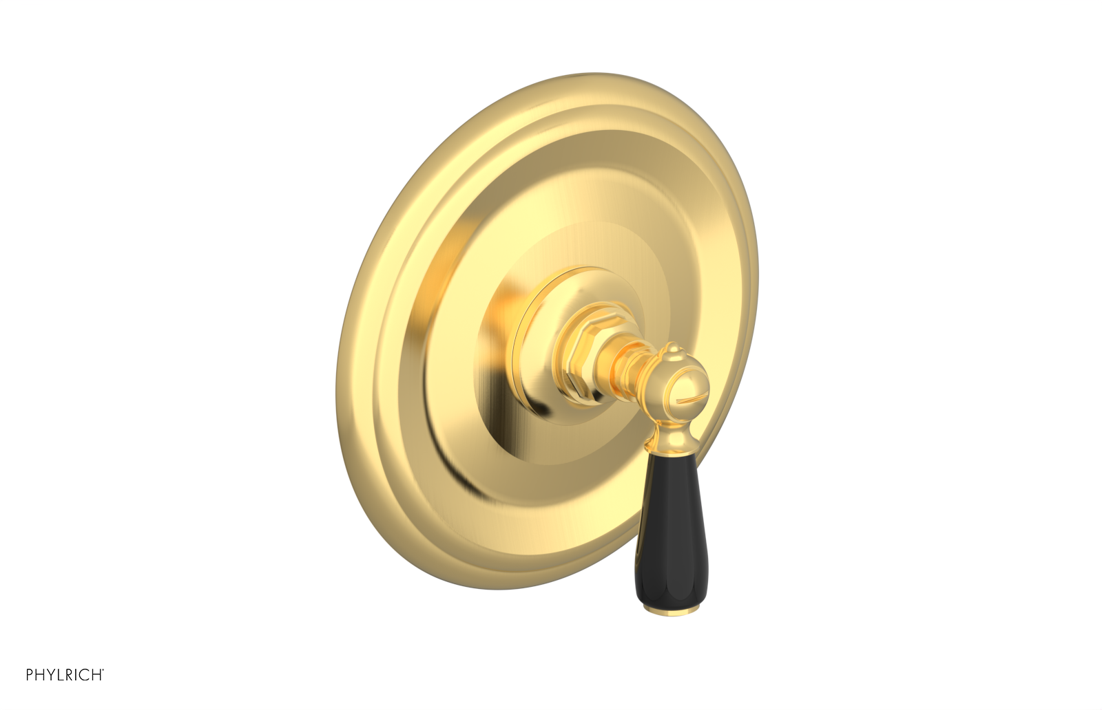 JAMESTOWN - Thermostatic Shower Trim - Lever Handle with "Black" Accents 4-735