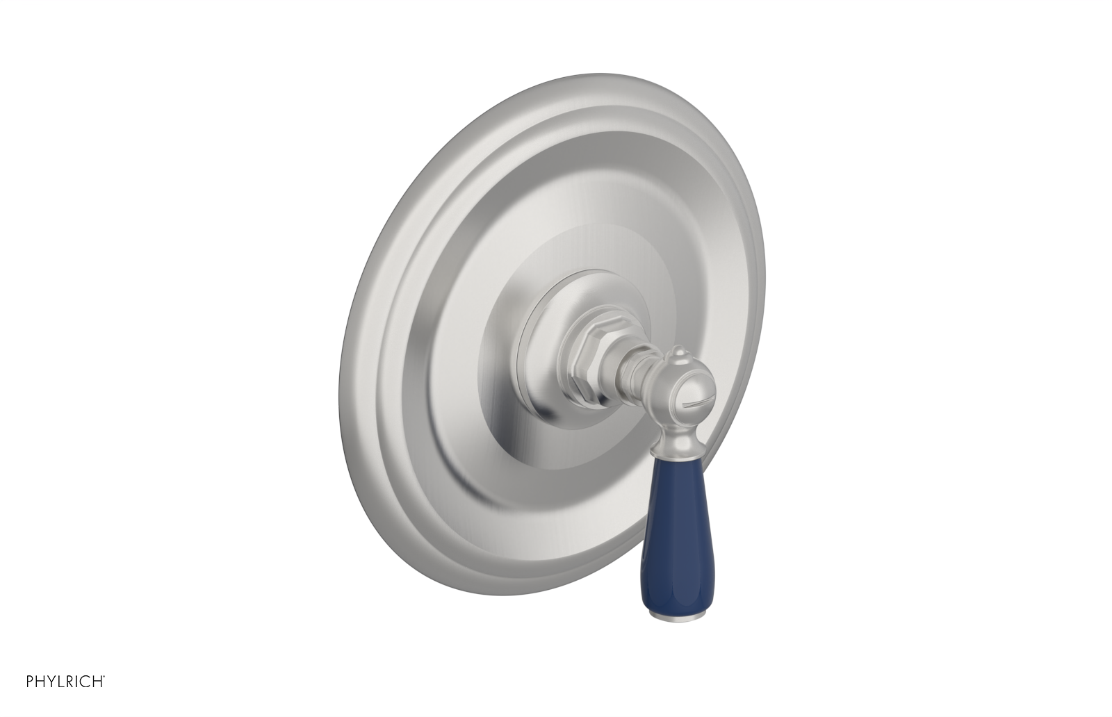 JAMESTOWN - Pressure Balance Shower Plate & Handle Trim with "Navy Blue" Accents 4-735