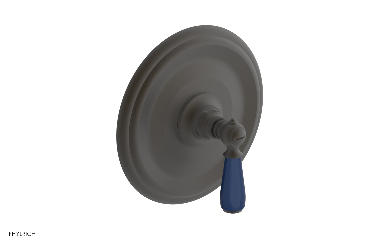 JAMESTOWN - Pressure Balance Shower Plate & Handle Trim with "Navy Blue" Accents 4-735
