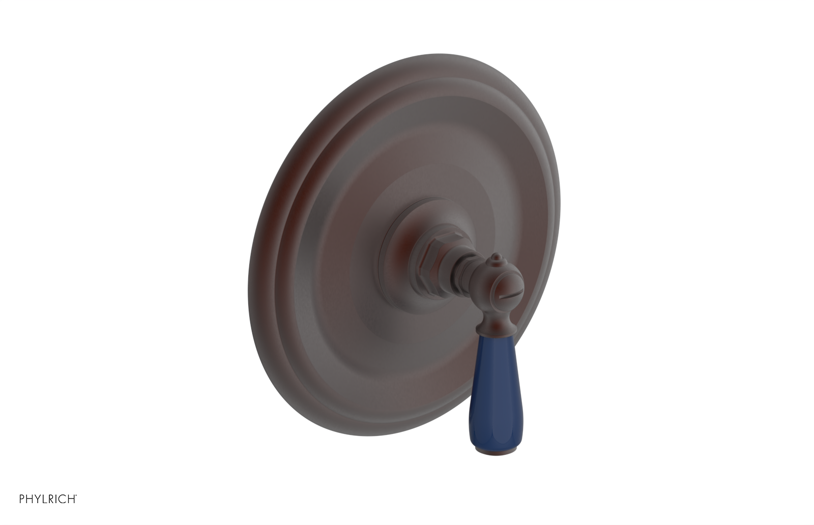 JAMESTOWN - Pressure Balance Shower Plate & Handle Trim with "Navy Blue" Accents 4-735