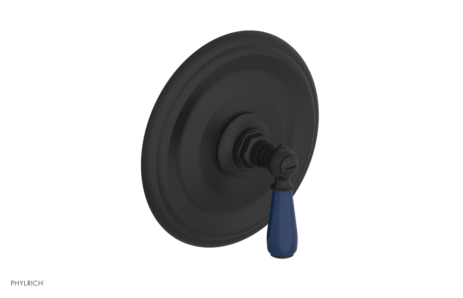JAMESTOWN - Pressure Balance Shower Plate & Handle Trim with "Navy Blue" Accents 4-735