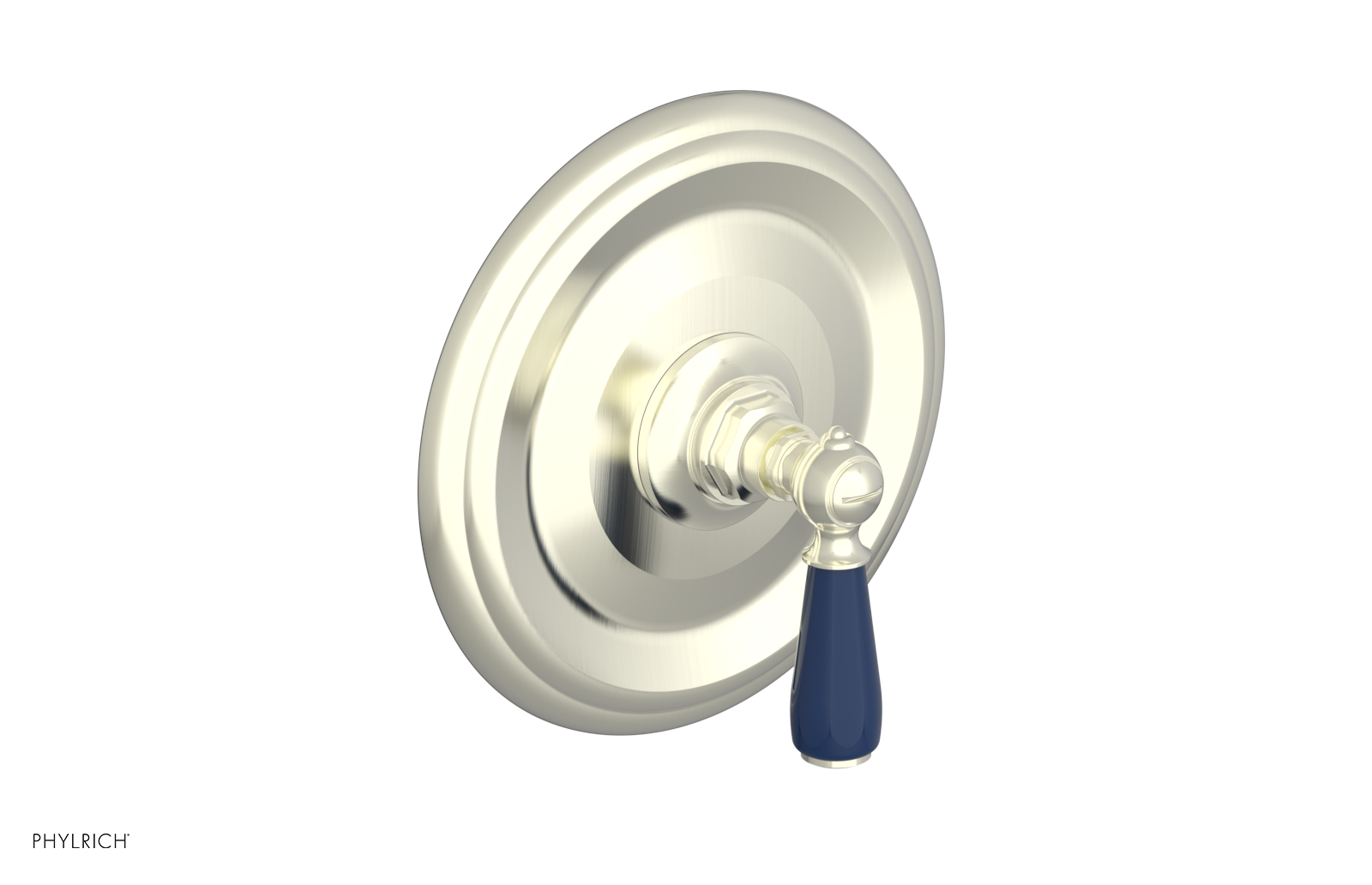 JAMESTOWN - Thermostatic Shower Trim - Lever Handle with "Navy Blue" Accents 4-735