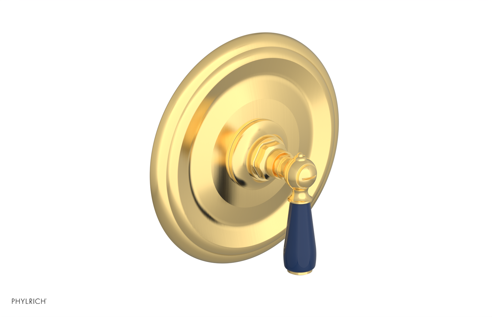 JAMESTOWN - Pressure Balance Shower Plate & Handle Trim with "Navy Blue" Accents 4-735