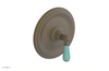 JAMESTOWN - Thermostatic Shower Trim - Lever Handle with "Turqoise" Accents 4-735