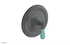 JAMESTOWN - Thermostatic Shower Trim - Lever Handle with "Turqoise" Accents 4-735
