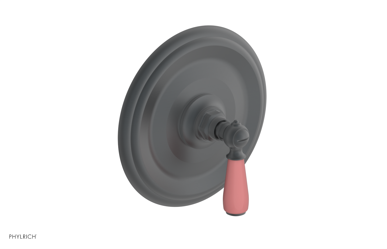 JAMESTOWN - Pressure Balance Shower Plate & Handle Trim with "Pink" Accents 4-735