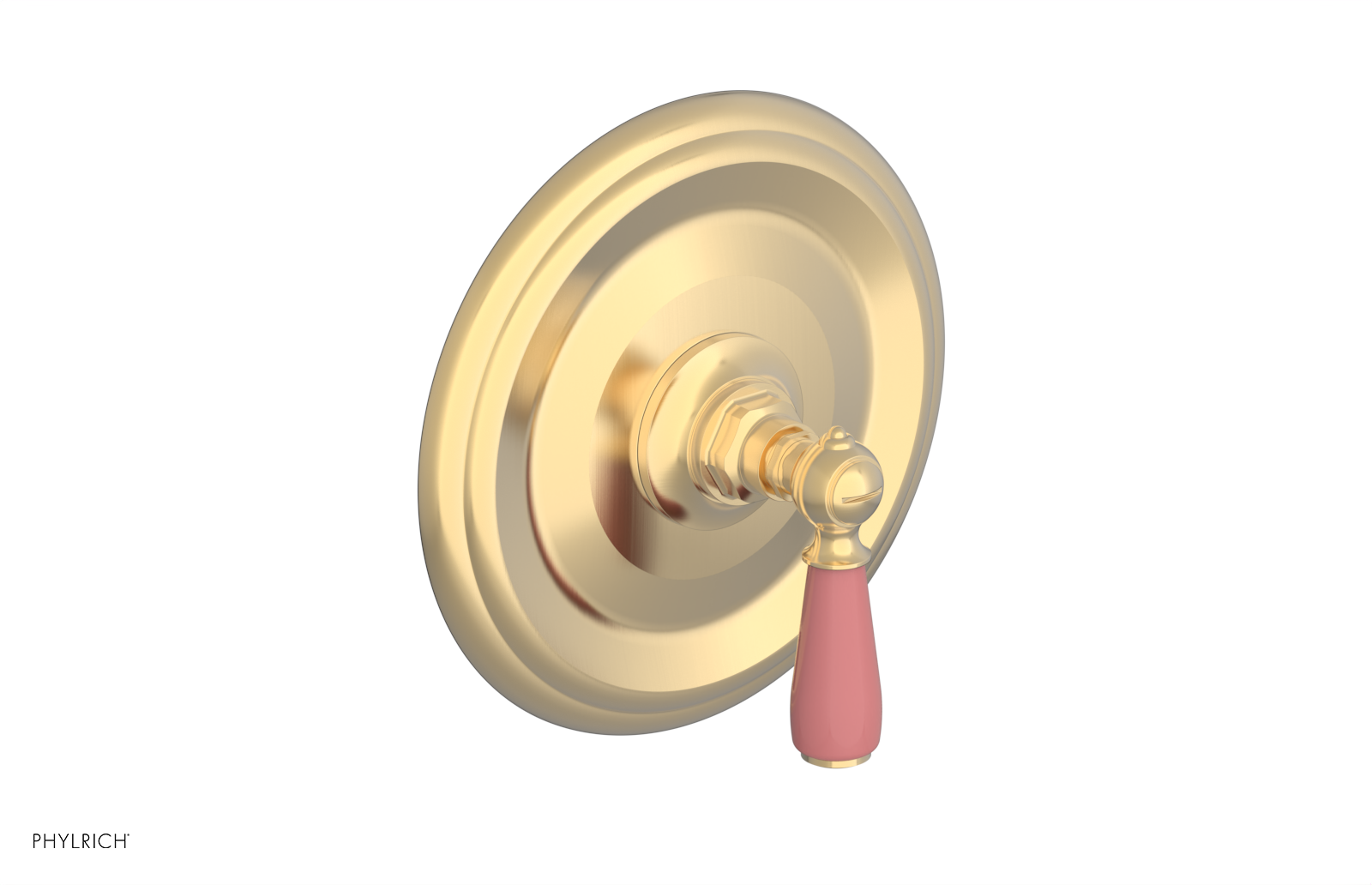 JAMESTOWN - Pressure Balance Shower Plate & Handle Trim with "Pink" Accents 4-735