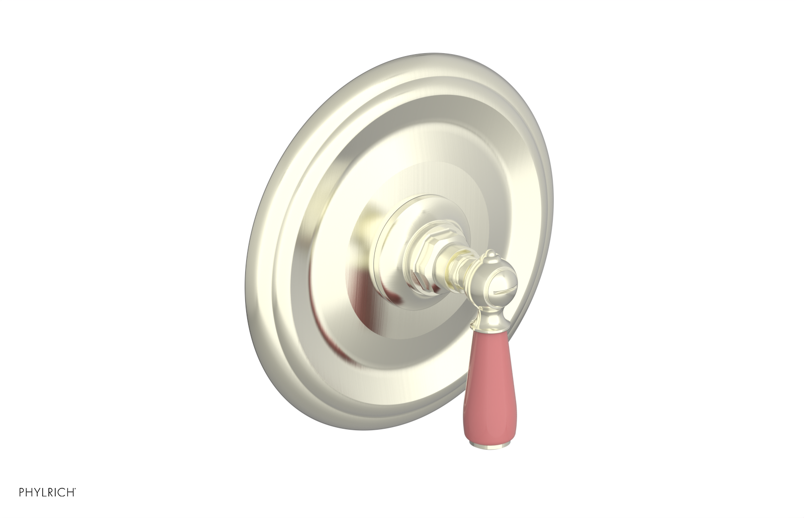 JAMESTOWN - Thermostatic Shower Trim - Lever Handle with "Pink" Accents 4-735