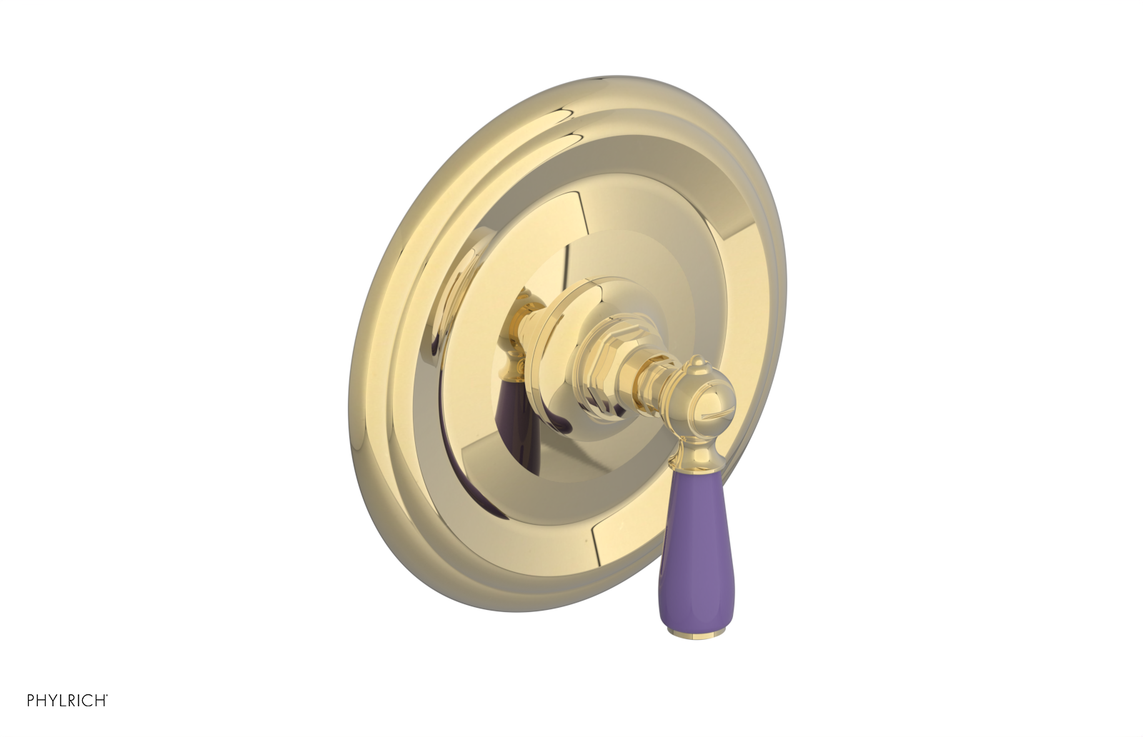 JAMESTOWN - Pressure Balance Shower Plate & Handle Trim with "Purple" Accents 4-735