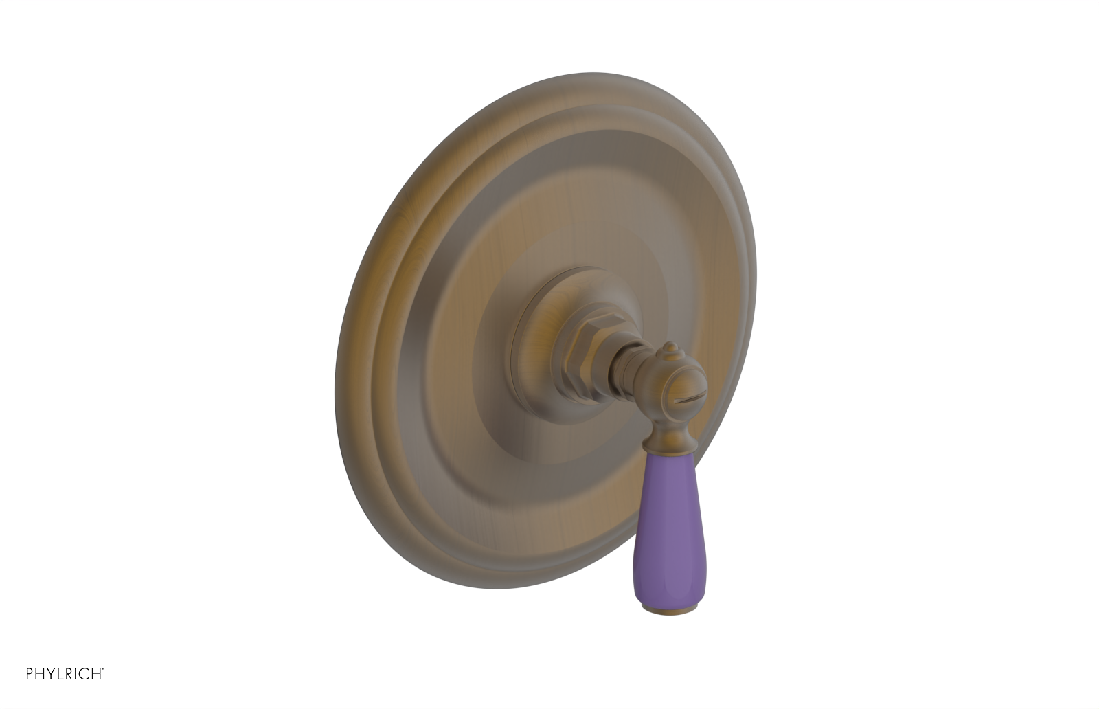 JAMESTOWN - Thermostatic Shower Trim - Lever Handle with "Purple" Accents 4-735