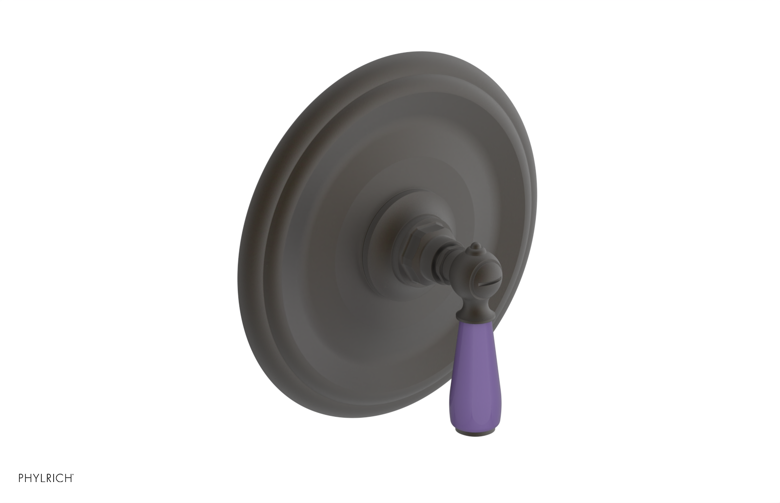 JAMESTOWN - Thermostatic Shower Trim - Lever Handle with "Purple" Accents 4-735