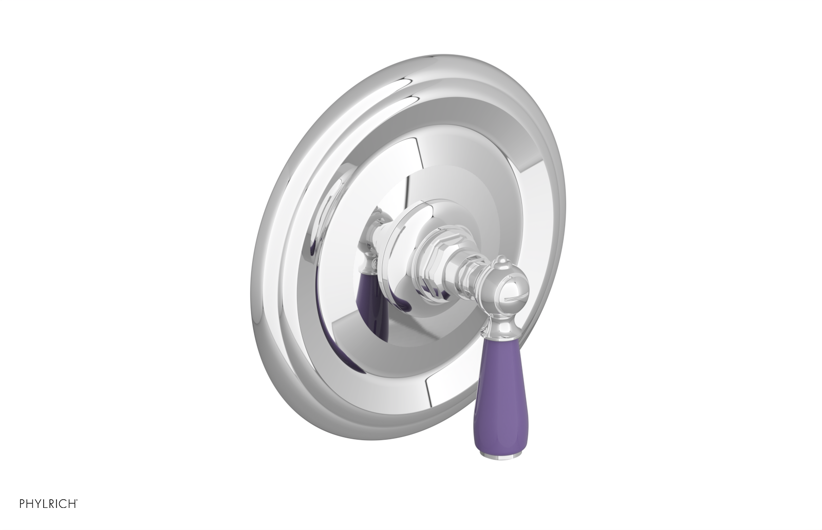 JAMESTOWN - Thermostatic Shower Trim - Lever Handle with "Purple" Accents 4-735