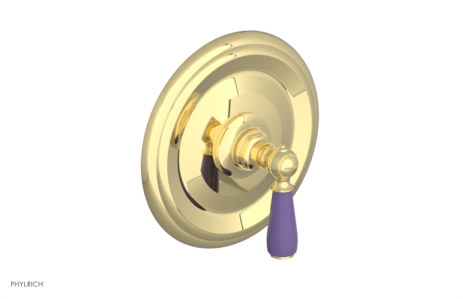 JAMESTOWN - Pressure Balance Shower Plate & Handle Trim with "Purple" Accents 4-735