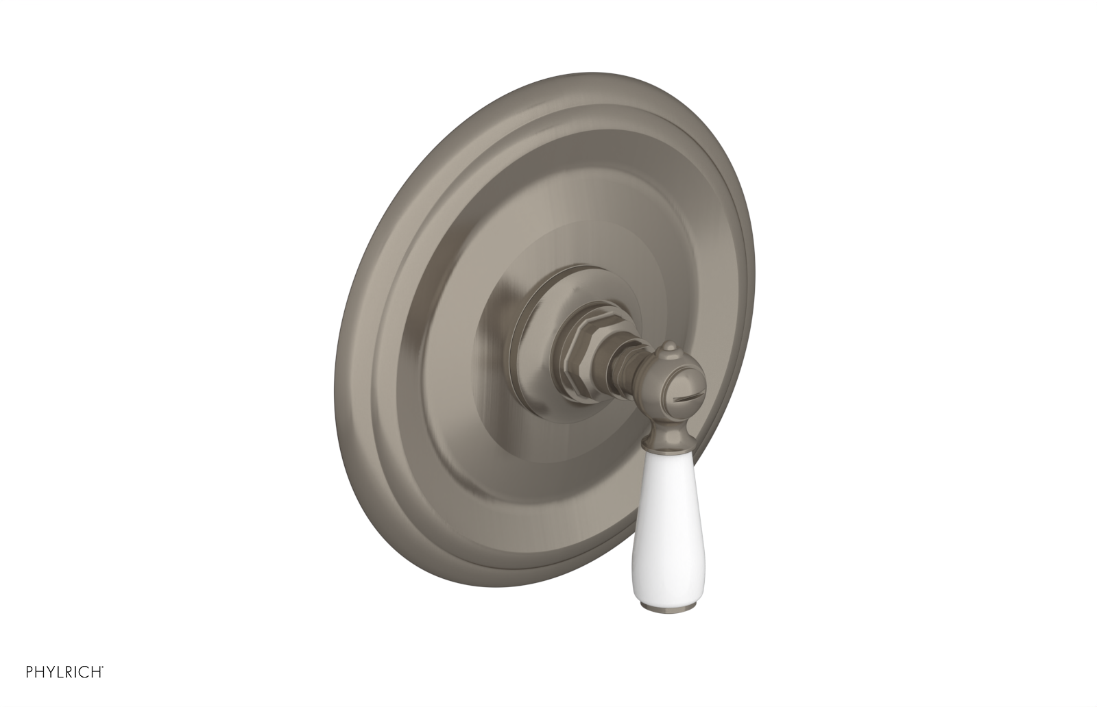 JAMESTOWN - Thermostatic Shower Trim - Lever Handle with "White" Accents 4-735