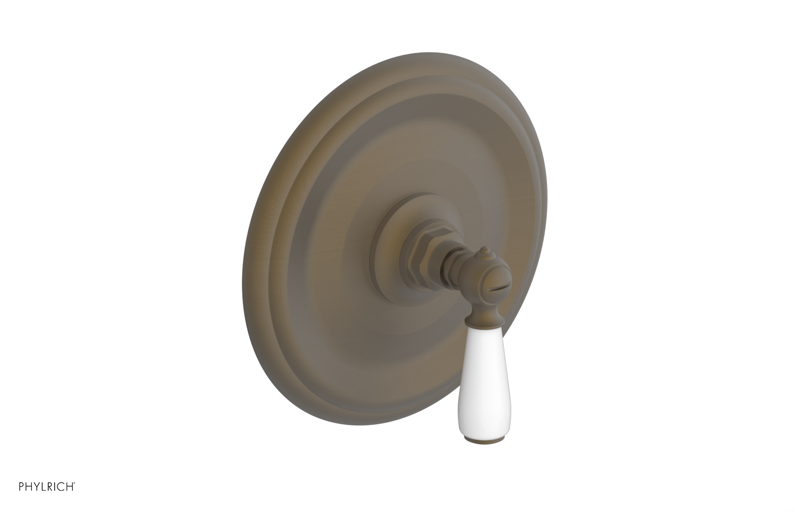 JAMESTOWN - Thermostatic Shower Trim - Lever Handle with "White" Accents 4-735