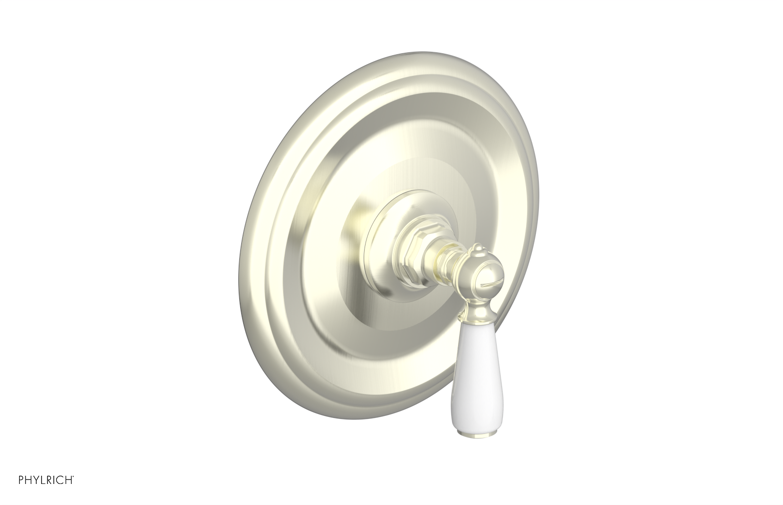 JAMESTOWN - Thermostatic Shower Trim - Lever Handle with "White" Accents 4-735