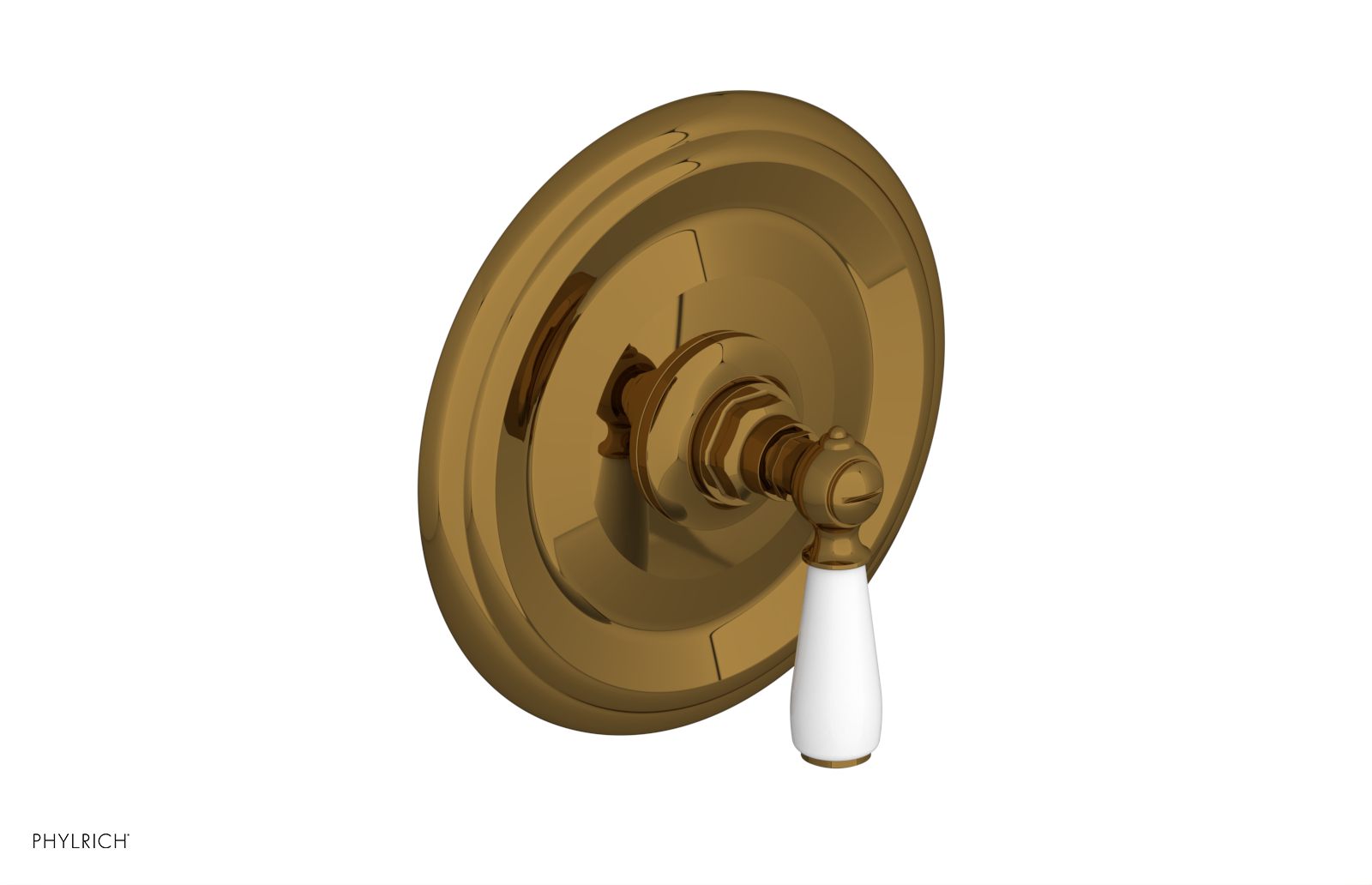 JAMESTOWN - Pressure Balance Shower Plate & Handle Trim with "White" Accents 4-735