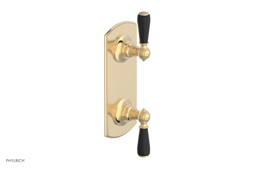 JAMESTOWN - Thermostatic Valve with Volume Control or Diverter with "Black" Accents 4-738