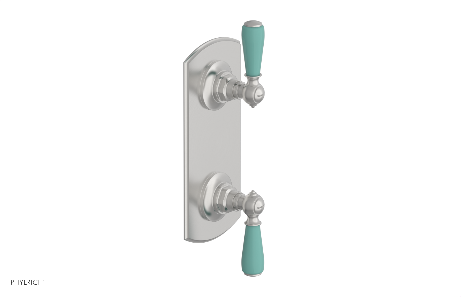 JAMESTOWN - Thermostatic Valve with Volume Control or Diverter with "Turqoise" Accents 4-738