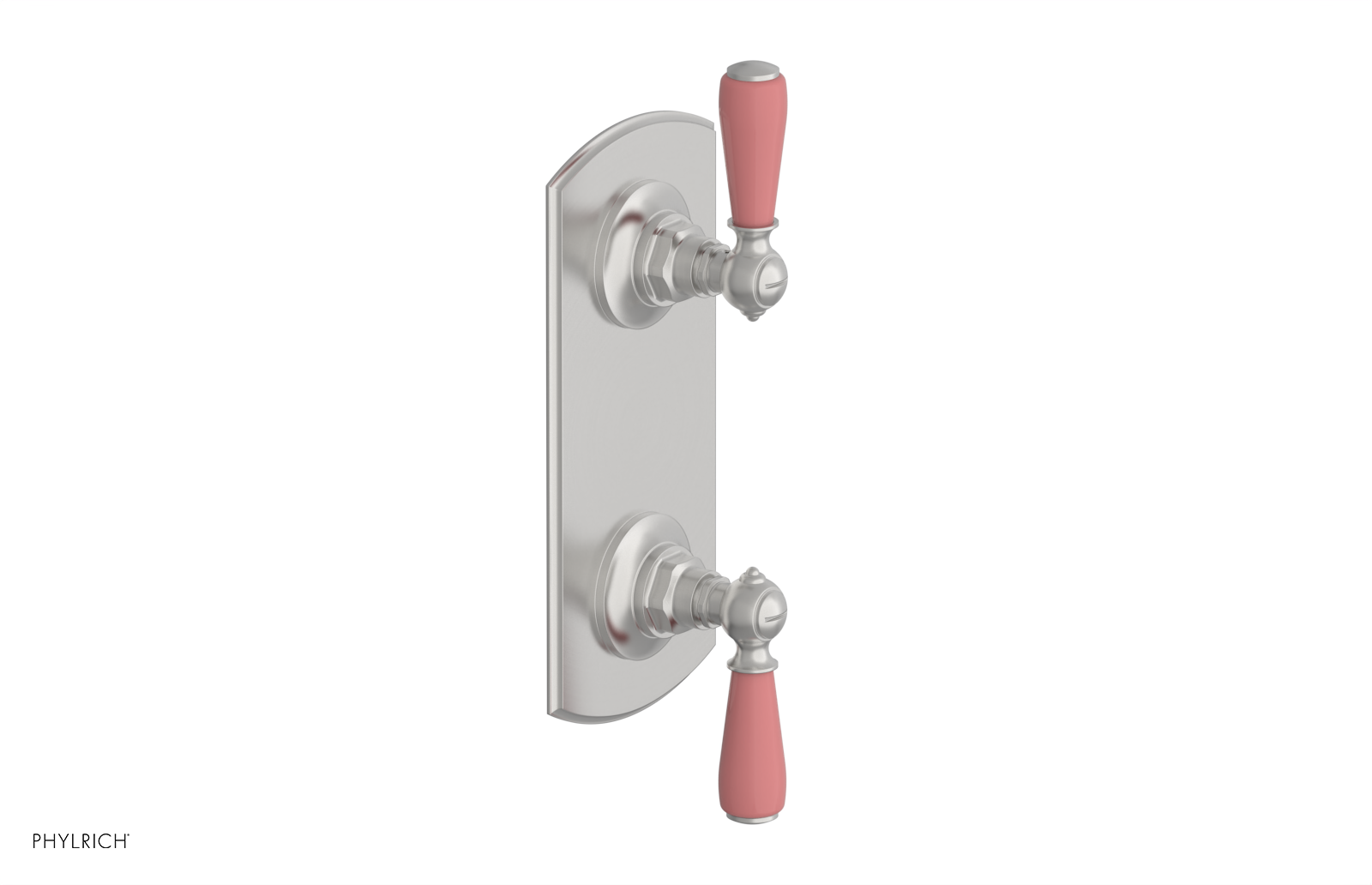 JAMESTOWN - Thermostatic Valve with Volume Control or Diverter with "Pink" Accents 4-738