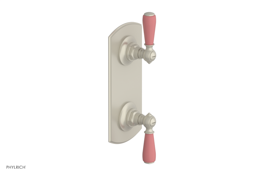 JAMESTOWN - Thermostatic Valve with Volume Control or Diverter with "Pink" Accents 4-738