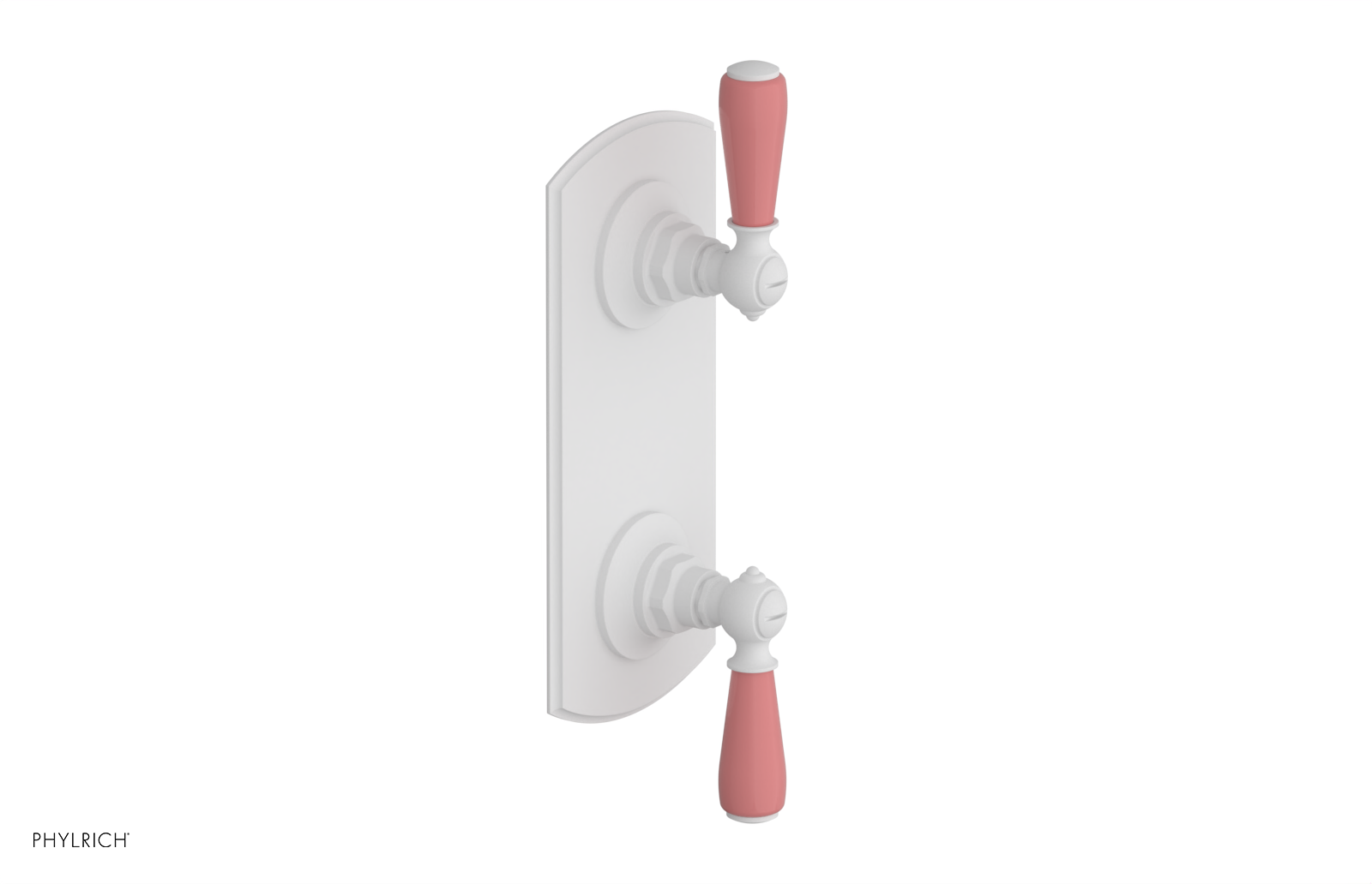 JAMESTOWN - Thermostatic Valve with Volume Control or Diverter with "Pink" Accents 4-738