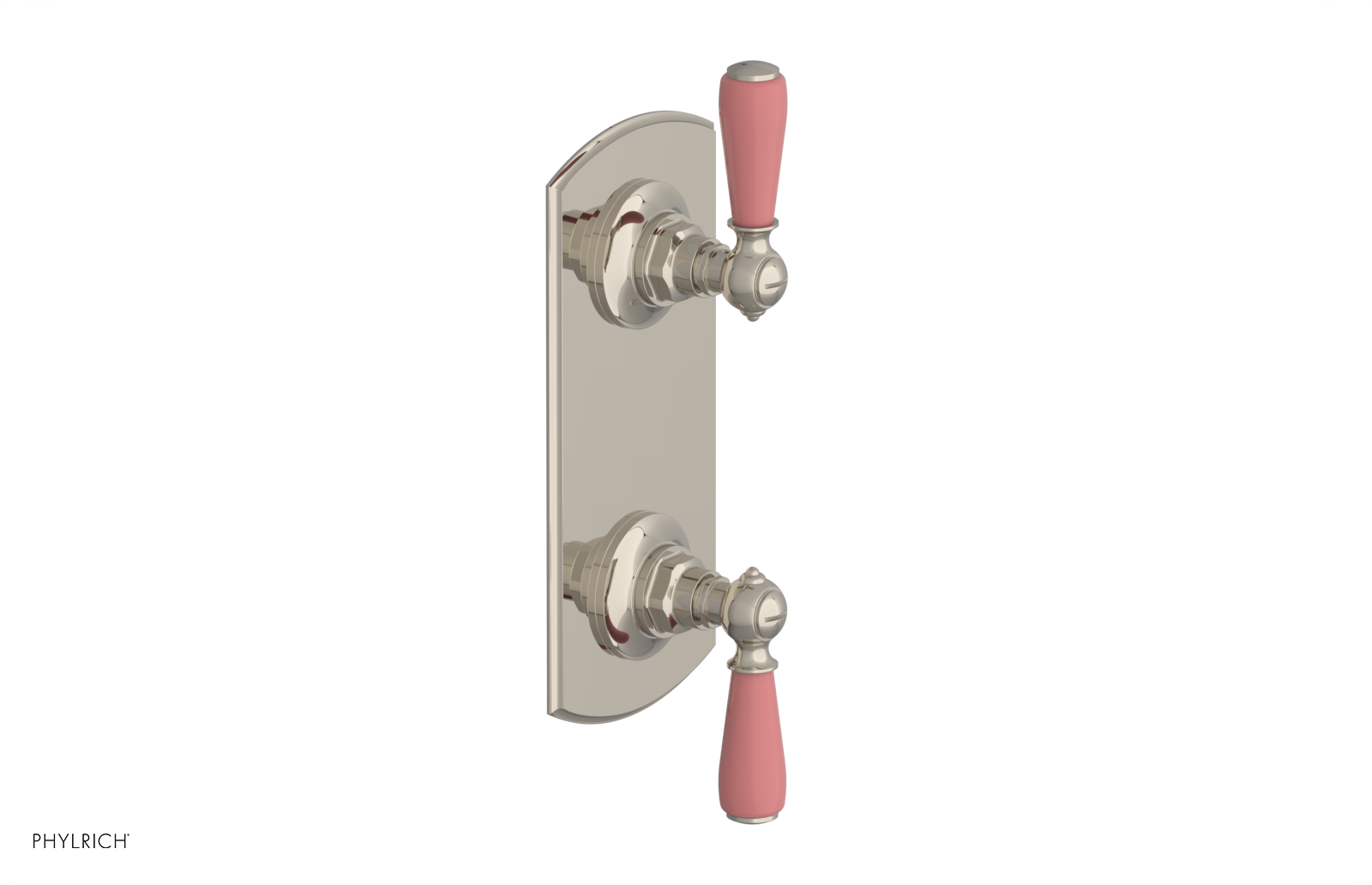 JAMESTOWN - Thermostatic Valve with Volume Control or Diverter with "Pink" Accents 4-738