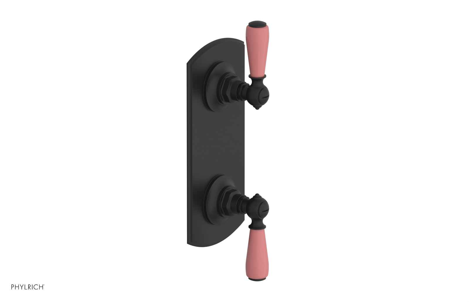 JAMESTOWN - Thermostatic Valve with Volume Control or Diverter with "Pink" Accents 4-738