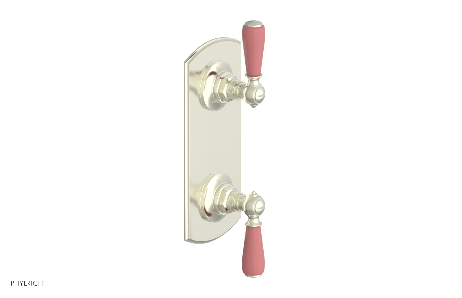 JAMESTOWN - Thermostatic Valve with Volume Control or Diverter with "Pink" Accents 4-738