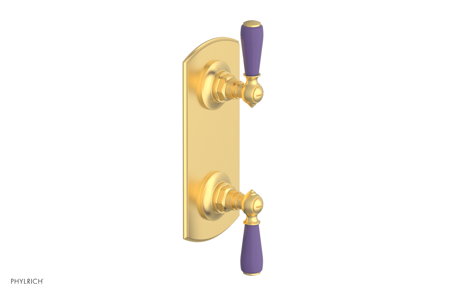JAMESTOWN - Thermostatic Valve with Volume Control or Diverter with "Purple" Accents 4-738