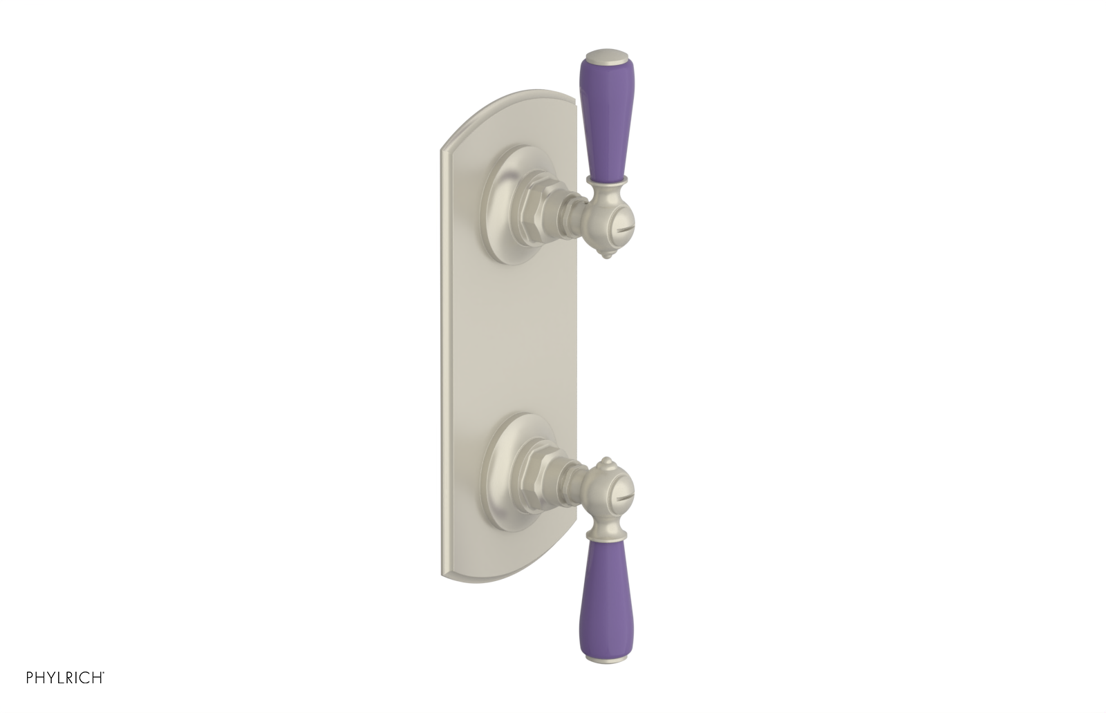 JAMESTOWN - Thermostatic Valve with Volume Control or Diverter with "Purple" Accents 4-738