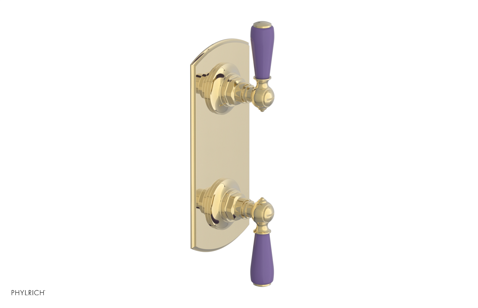 JAMESTOWN - Thermostatic Valve with Volume Control or Diverter with "Purple" Accents 4-738