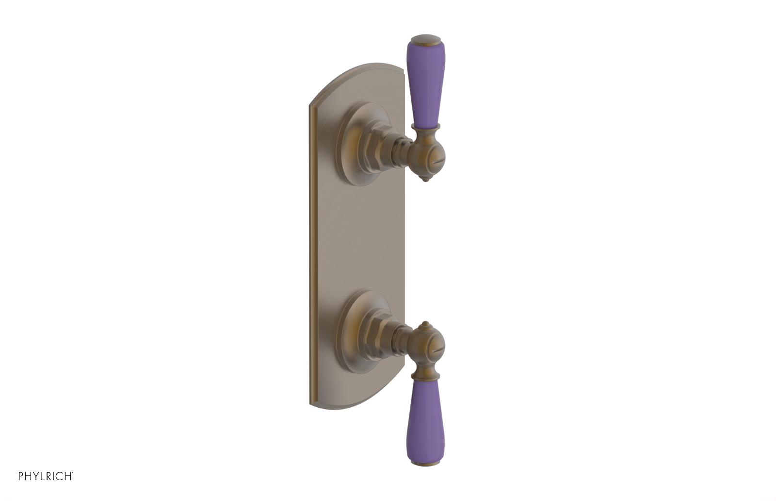 JAMESTOWN - Thermostatic Valve with Volume Control or Diverter with "Purple" Accents 4-738