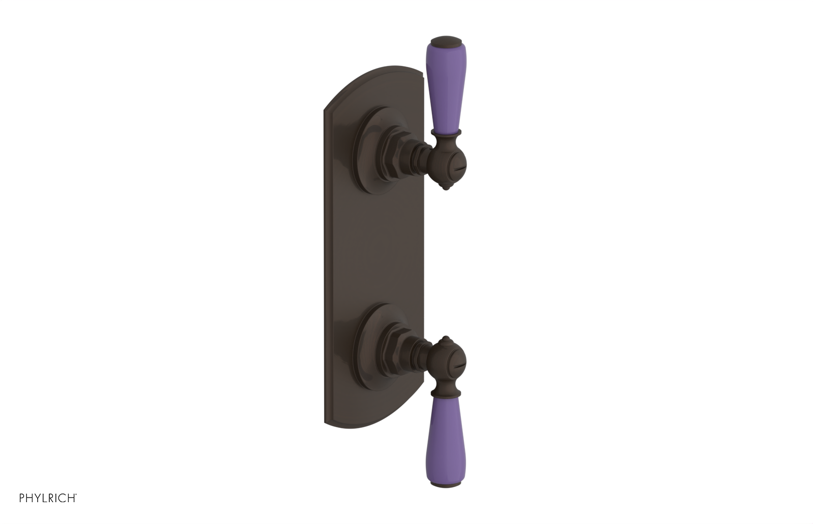 JAMESTOWN - Thermostatic Valve with Volume Control or Diverter with "Purple" Accents 4-738