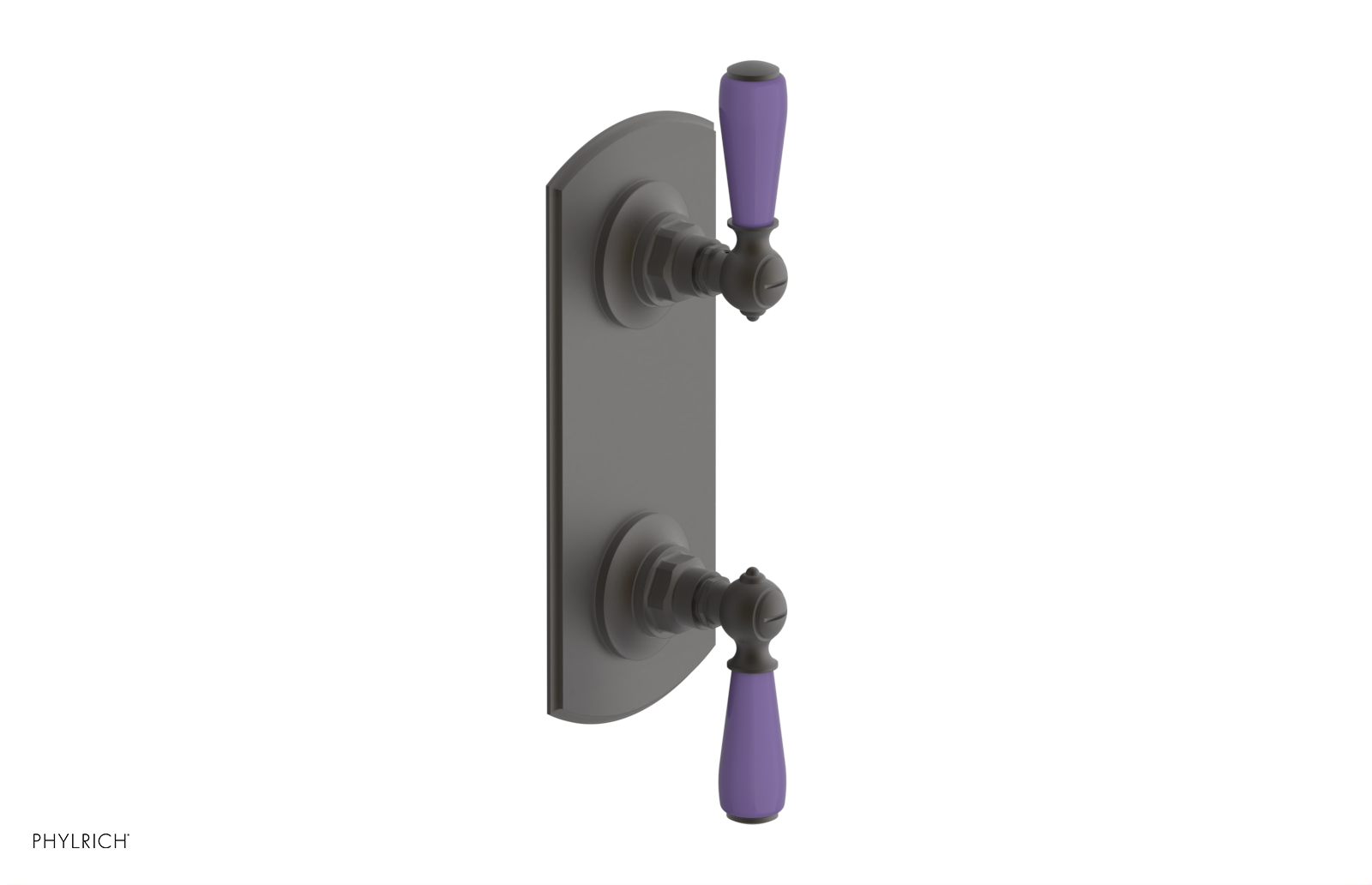 JAMESTOWN - Thermostatic Valve with Volume Control or Diverter with "Purple" Accents 4-738