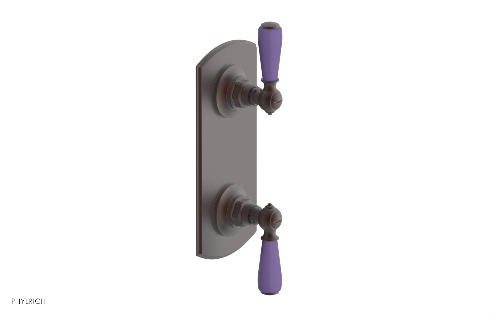 JAMESTOWN - Thermostatic Valve with Volume Control or Diverter with "Purple" Accents 4-738