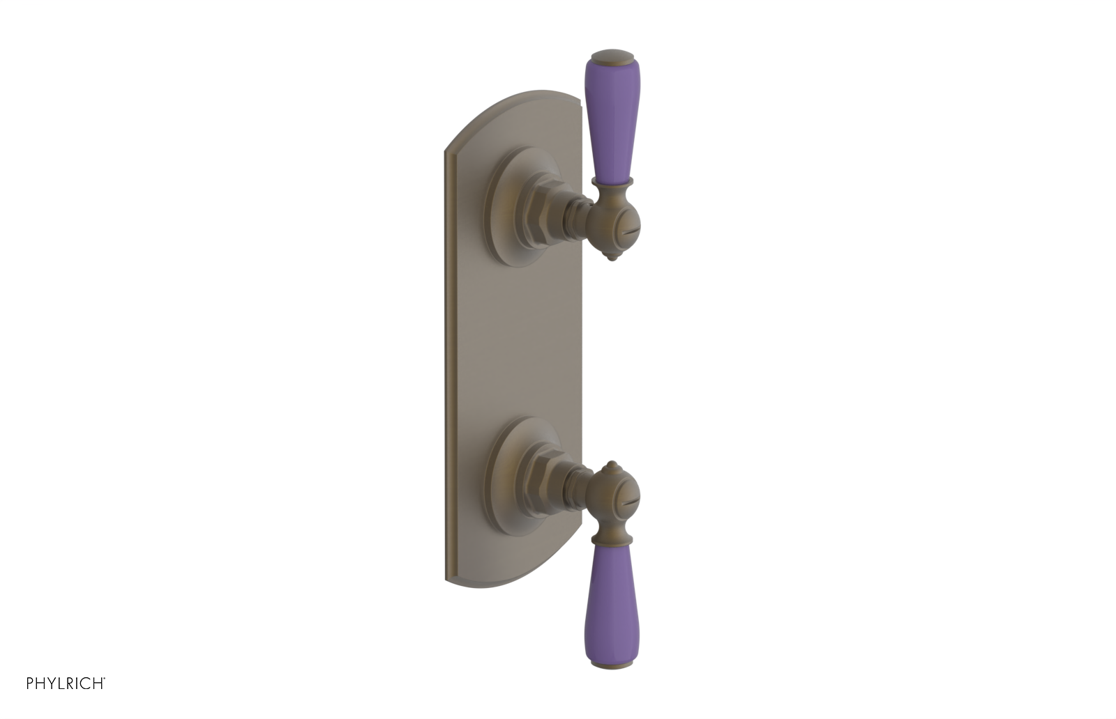 JAMESTOWN - Thermostatic Valve with Volume Control or Diverter with "Purple" Accents 4-738