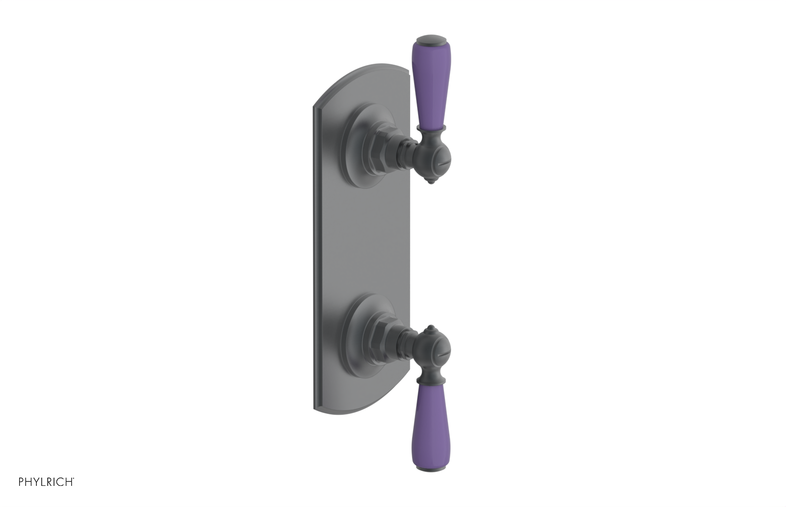 JAMESTOWN - Thermostatic Valve with Volume Control or Diverter with "Purple" Accents 4-738