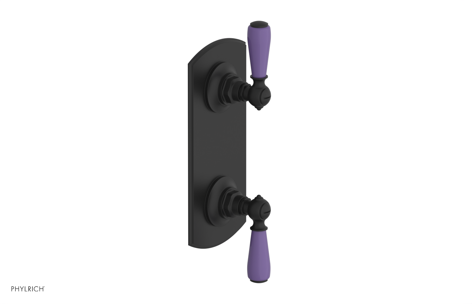 JAMESTOWN - Thermostatic Valve with Volume Control or Diverter with "Purple" Accents 4-738