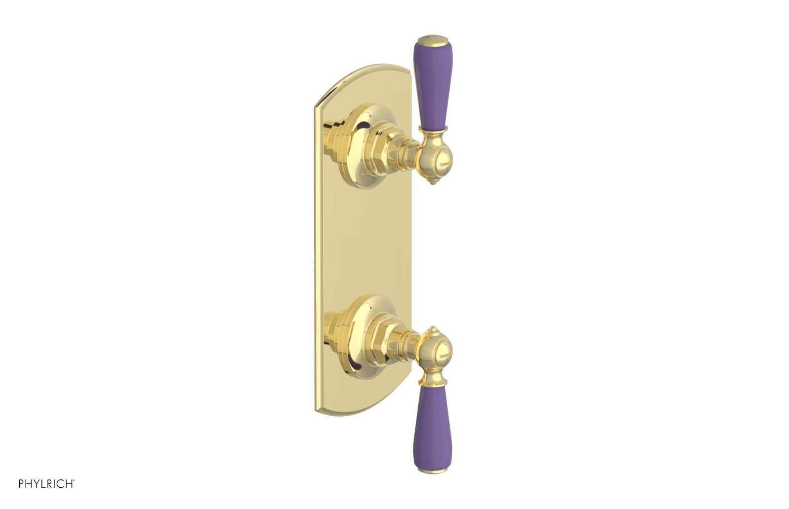JAMESTOWN - Thermostatic Valve with Volume Control or Diverter with "Purple" Accents 4-738